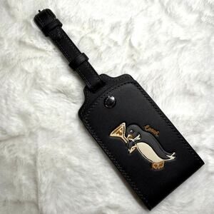 NWT COACH Luggage Tag With Penguin Print